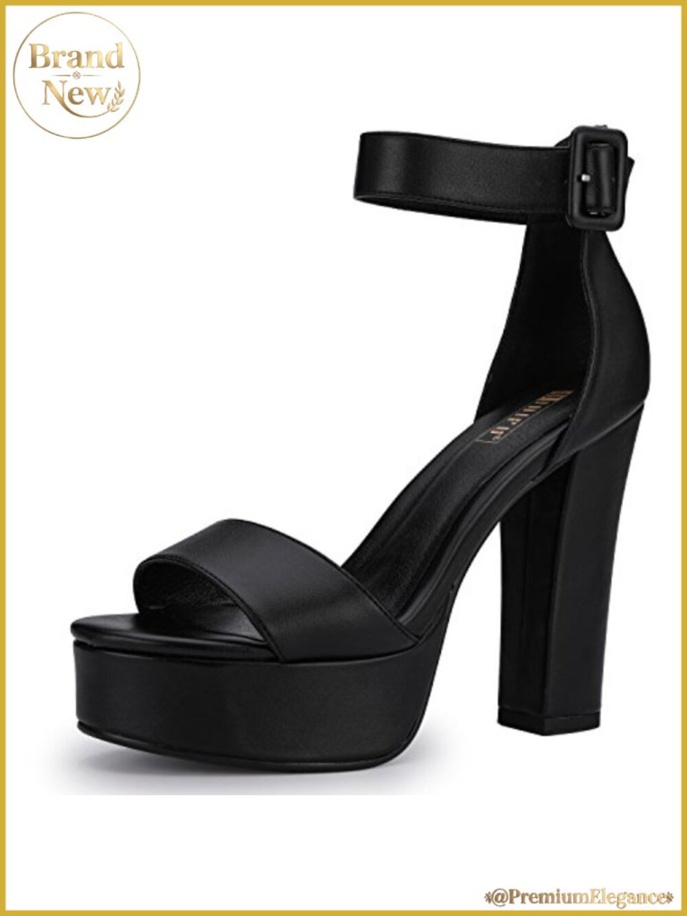 Platform Block Chunky High Heels Open Toe Sandals